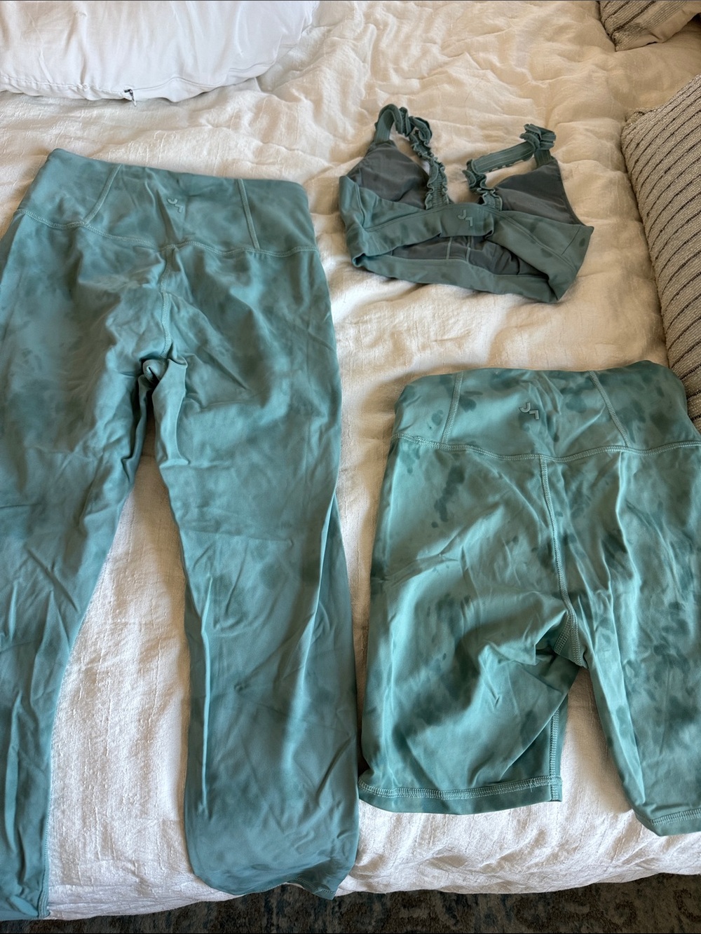 Joy lab tie dye Green Active Bralette & Leggings Set - Picture 7 of 7
